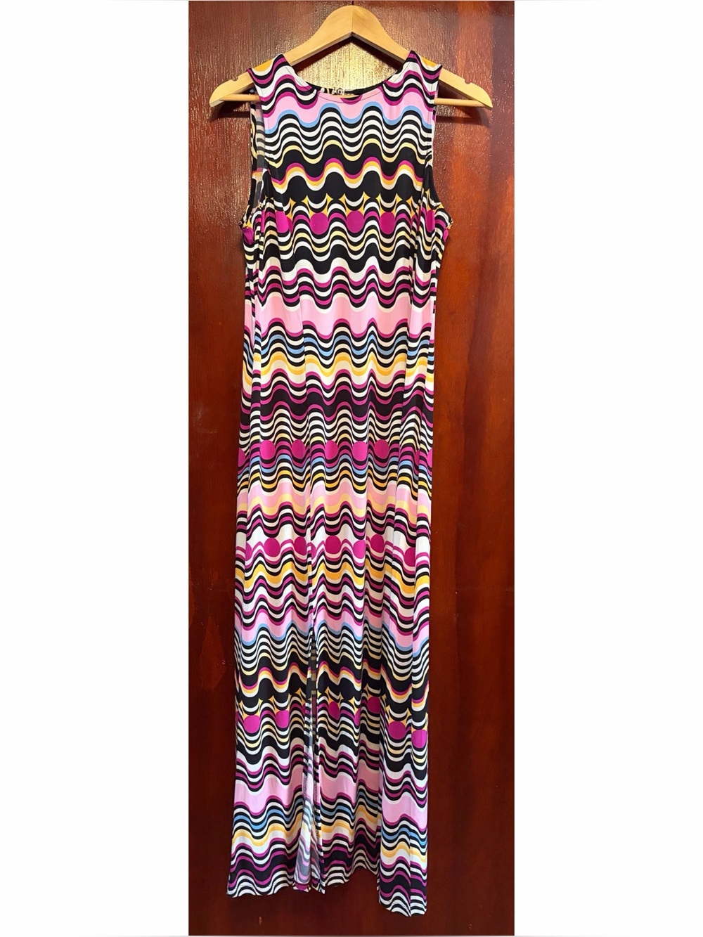 Donna Morgan Multicolor Wavy Stripe Maxi Skirt